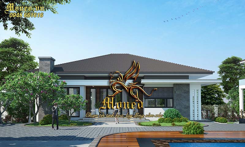 Thiết kế biệt thự vườn 2 tầng 5 phòng ngủ 115m2 hồ bơi đẳng cấp #9 Thiết kế biệt thự vườn 2 tầng 5 phòng ngủ 115m2 hồ bơi đẳng cấp